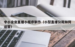 澧县中小企业直播小程序制作（小型直播公司如何运营）
