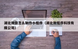 澧县湖北微信怎么制作小程序（湖北微程序科技有限公司）
